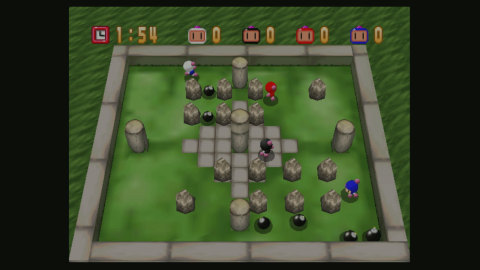In the Adventure mode of this Nintendo 64 action game, guide Bomberman through 24 areas of perilous conflict. (Photo: Business Wire)