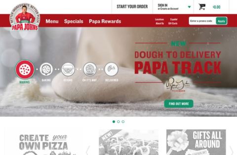Papa Track allows customers to see the pizza process through each step: making, baking, boxing, on its way, and delivered. (Photo: Business Wire)