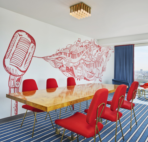 The (ANDAZ)RED Suite at Andaz West Hollywood designed and outfitted by Jonathan Adler. (Photo: Business Wire)