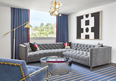 The (ANDAZ)RED Suite at Andaz West Hollywood designed and outfitted by Jonathan Adler. (Photo: Business Wire)