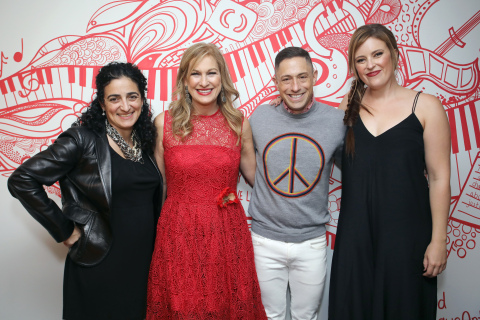 Global CMO for Hyatt Maryam Banikarim, CEO of (RED) Deb Dugan, designer Jonathan Adler and artist Kelsey Montague attend the (ANDAZ)RED Suite opening party at Andaz West Hollywood. (Photo: Business Wire)