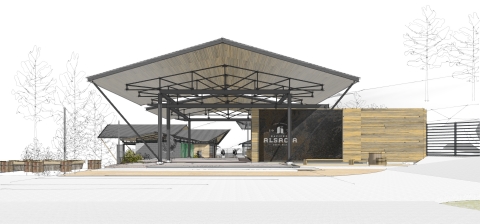 Rendering of Starbucks Hacienda Alsacia Coffee Farm Visitor Center (Graphic: Business Wire)