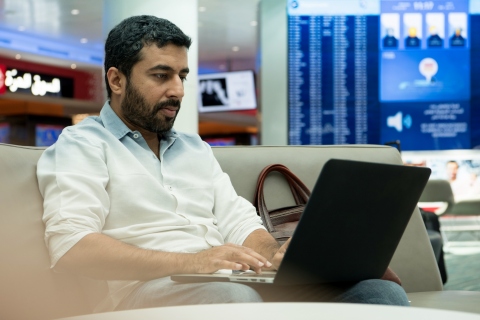 Dubai Airports unleashes WOW-Fi - the world's fastest free wi-fi connection at an airport - which provides internet connection up to a staggering 100mbps surpassing all other airports. (Photo: ME NewsWire)