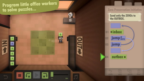 Human Resource Machine is a puzzle game for nerds. (Photo: Business Wire)