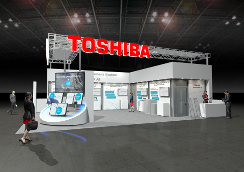 Toshiba's booth image at CeBIT 2017 (Graphic: Business Wire)