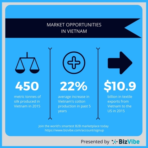 Overview of Vietnam's textile industry. (Graphic: Business Wire)