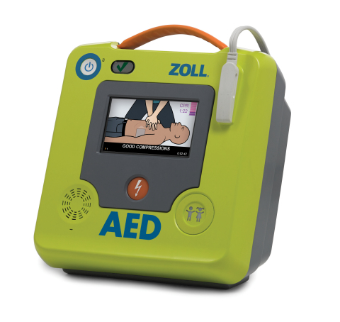 The new ZOLL AED 3 with enhanced Real CPR Help guides rescuers to provide high-quality CPR (Photo: Business Wire)