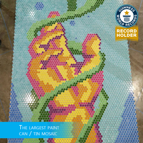 PPG - PPG Comex, Concessionaires Earn GUINNESS WORLD RECORDS Title for  Largest Paint-Can Mosaic