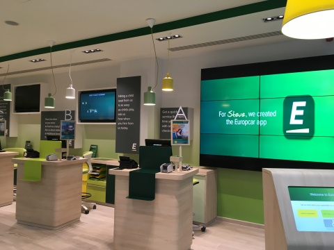 Europcar Group Unveils a New Flagship Station in Brussels, Highlighting Its Strategy in the New Mobility Market (Photo: Europcar)