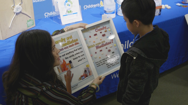 B-Roll of CHLA poison control press conference and potentially hazardous household items on display. Courtesy: Children's Hospital Los Angeles