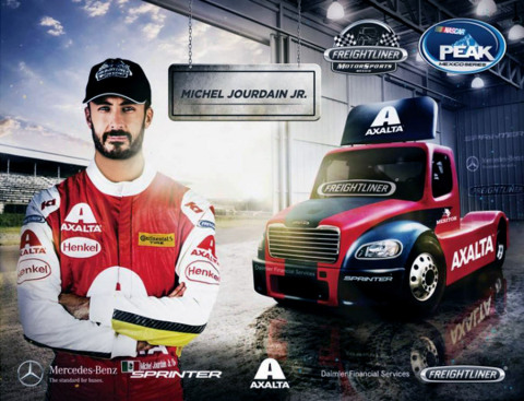 Axalta's Imron Elite® coats Michel Jourdain, Jr.’s truck in the NASCAR® PEAK Mexico Series 2017 (Pho ... 