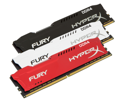 HyperX is now shipping FURY DDR4 memory with new speeds and colors. (Photo: Business Wire)