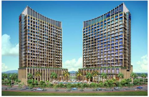 Rendition of Hotel Nikko Hai Phong (right-side building) (Graphic: Business Wire)