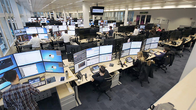 WEY Technology delivers the world's most advanced trading floor at Bank Julius Baer. (Photo: Business Wire)