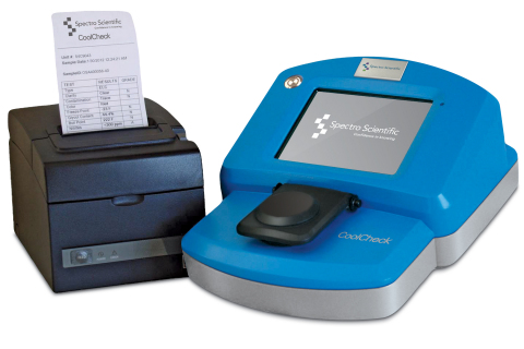 Spectro Scientific, one of the world's largest suppliers of oil, fuel, and processed water analysis instrumentation and software, has been awarded U.S. patent 9,448,112 B2 for a method to measure two key vehicle fluids. The patent for "Multifunctional fluid meter and method for measuring coolant, bio-diesel, gas-ethanol and DEF" has also been granted in Australia. (Photo: Business Wire)