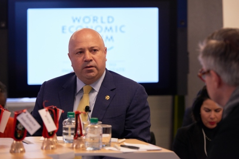 Turkcell CEO Kaan Terzioglu at the World Economic Forum's Center for Fourth Industrial Revolution (Photo: Business Wire)