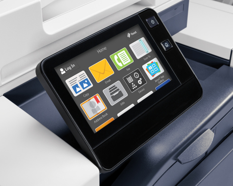 Xerox VersaLink B7035 user interface: Creating a new user experience across the Xerox ConnectKey portfolio, the products feature a customizable touchscreen interface that operates like a mobile device with swipe and tap capabilities. (Photo: Business Wire)