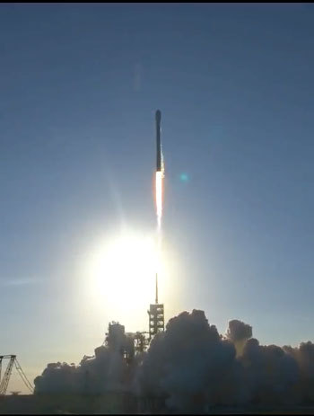 SES-10 satellite successfully launched into space on-board SpaceX Falcon 9 rocket from NASA's Kennedy Space Center, Florida to provide broadcasting, enterprise and mobility services across Latin America