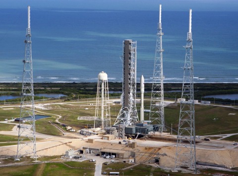 Artist conception of Orbital ATK's Next Generation Launcher on pad 39B at Cape Canaveral, Florida. (Photo: Business Wire)