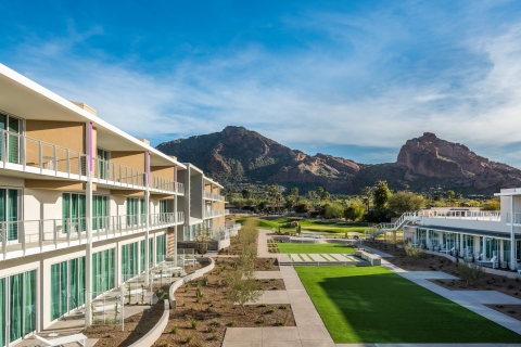 The Mountain Shadows Lawn rests at the foot of iconic Camelback Mountain. (Photo: Business Wire)