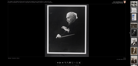Arturo Toscanini photo from the New York Philharmonic Digital Archives. (Graphic: Business Wire)