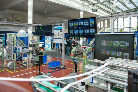 PTC provides IoT and augmented reality technology in opening of the Digital Capability Center (DCC), a learning factory focused on Industrie 4.0 manufacturing, in Aachen, Germany. Source: McKinsey & Company (Photo: Business Wire)