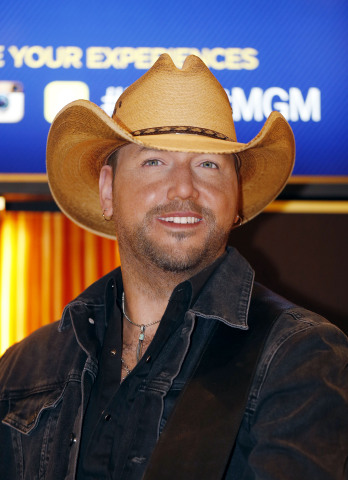 Newly Crowned Two-Time ACM "Entertainer of the Year," Jason Aldean unveils his brand-new wax figure for Madame Tussauds Nashville. (Photo: Business Wire)