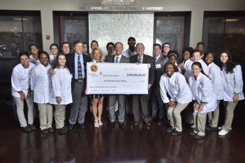 Southern Glazer’s Wine & Spirits commits $150 Million to Step Up For Students Scholarship Program for the 2017/2018 school year (Pictured left to right, front row with Step Up For Students scholarship recipients from Monsignor Edward Pace High School) Dough Tuthill, President, Step Up For Students; Terry Jove, Director Charitable Giving, Southern Glazer’s; Wayne Chaplin, CEO, Southern Glazer’s, Harvey Chaplin, Chairman, Southern Glazer's; and John Kirtley, Founder and Board Chairman, Step Up For Students (Photo: Business Wire)
