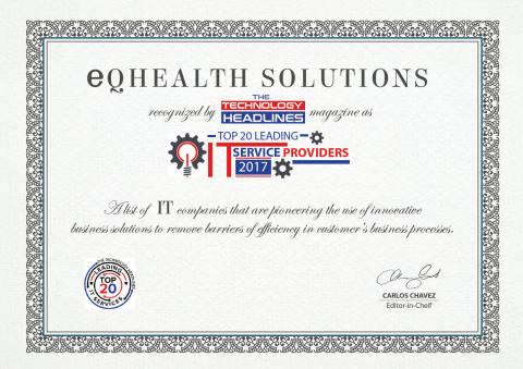 eQHealth Solutions Named a Top 20 Leading IT Services Company (Photo: Business Wire)