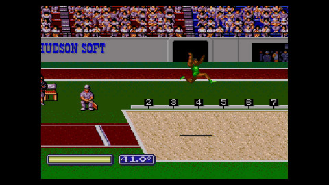 In this TurboGrafx-16 sports game, compete in six categories of events that include shooting, archery, rowing, swimming, and track & field. The game features Olympics mode, where you play all the events over the course of a few days, and Training mode, where you can choose individual events to play. (Photo: Business Wire)
