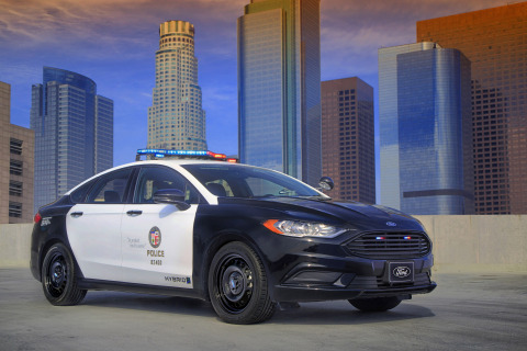 The industry’s first pursuit-rated hybrid police car, the all-new Ford Police Responder Hybrid Sedan, is part of a $4.5 billion Ford investment to make electric vehicles that give customers greater capability, productivity and performance – plus better fuel economy. (Photo: Business Wire)