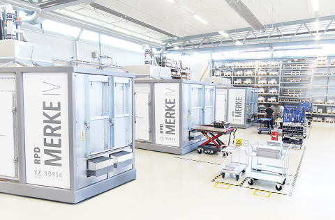 The Norsk Titanium Production Floor of the Future - Replacing Forged Parts with Precision Rapid Plasma Deposition Additive Manufactured Components for the Boeing 787 Dreamliner (Photo: Business Wire)