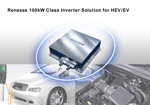 Renesas Electronics new 100 kW class inverter solution for HEV/EV (Graphic: Business Wire)