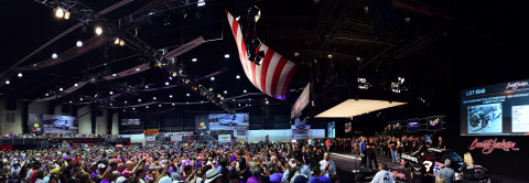 The high energy of collector cars selling at No Reserve during Barrett-Jackson's 15th year in Palm Beach helped drive the highest sell-through rate of any Florida collector car auction, including 14 world records (Photo: Business Wire)