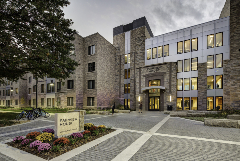Fairview House, Butler University, received awards for Best Use of Green & Sustainable Construction or Development and Best Public/Private Partnership Development.(Photo: Business Wire)
