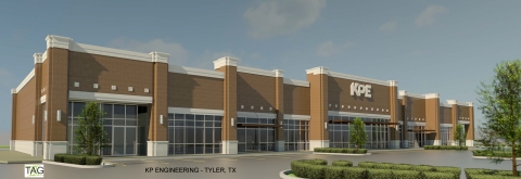 3-D architectural renderings of KPE's new building in Tyler, TX (Photo: Business Wire)