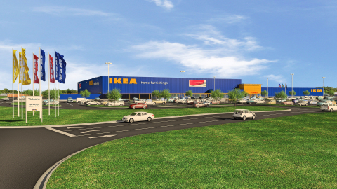 IKEA to Install Indiana's Largest Retail Solar Rooftop on Future Store Opening Fall 2017 in Fishers, IN (Photo: Business Wire)