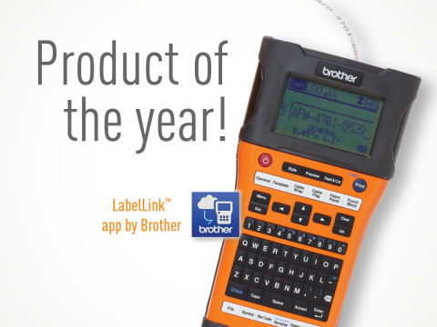 Brother Mobile Solutions honored with a 2017 ‘Product of the Year’ award from Electrical Construction and Maintenance Magazine (EC&M) for its LabelLink™ Cable Labeling App. (Graphic: Business Wire)