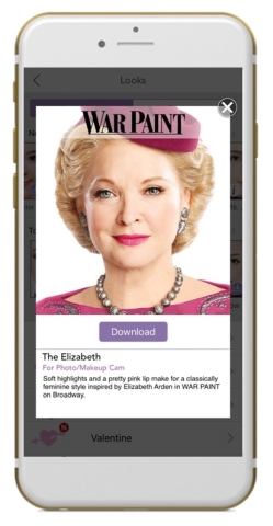 YouCam partners with the new Broadway musical WAR PAINT for a one-of-a kind theatrical augmented reality beauty experience—directly from your phone. (Photo: Business Wire)