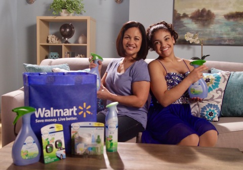 Olympian and Dancing with the Stars champion Laurie Hernandez shares the spotlight with her mom Wanda in a new campaign for Febreze at Walmart. (Photo: Business Wire)