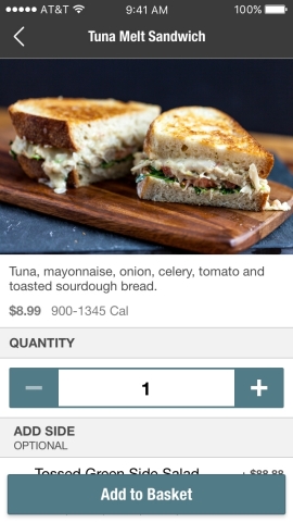 Calorie information is enabled across web, mobile web, and app ordering interfaces. (Photo: Olo)