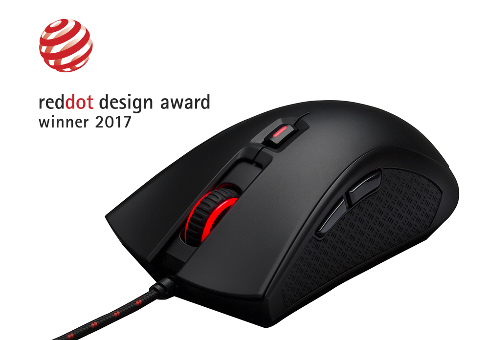 HyperX Now Shipping Pulsefire Gaming Mouse, Winner of RedDot Design Award 2017