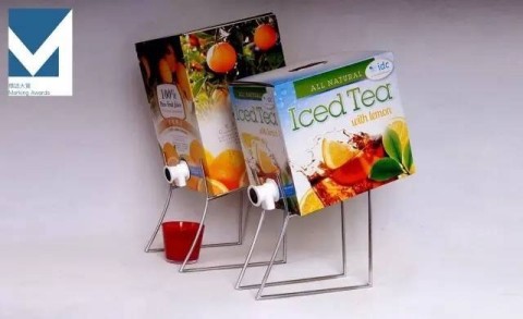 The winning product. A Doehler juice carton fitted with IDC's The Answer aseptic tap. (Photo: Business Wire)