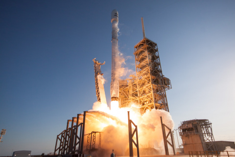 The successful launch of SES-10 on SpaceX’s first ever mission using a flight-proven rocket serving the Andean Community for direct-to-home broadcasting as well as enterprise and mobility services- Credit: SpaceX