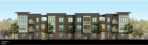 HQ Flats Building A Front Rendering (Graphic: Business Wire)