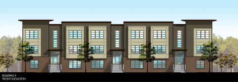 HQ Flats Building E Front Rendering (Graphic: Business Wire)