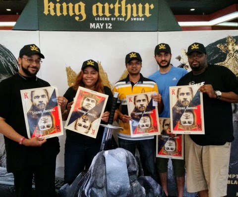 Fans show excitement at King for a Day advance screening of "King Arthur: Legend of the Sword," in theaters May 12 (Photo: Business Wire)