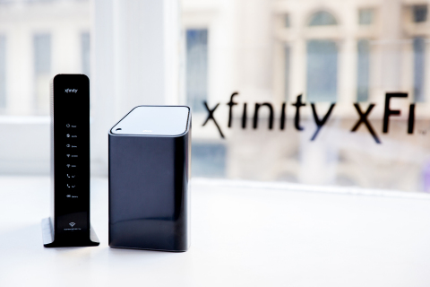 Comcast has launched Xfinity xFi, a new and personalized Wi-Fi experience that provides a simple digital dashboard for customers to manage their home Wi-Fi network. The cloud-managed service combines leading hardware, like the xFi Wi-Fi Gateway (left) and xFi Advanced Gateway with applications that span iOS, Android, Web and television via the Xfinity X1 voice remote. (Photo: Business Wire)