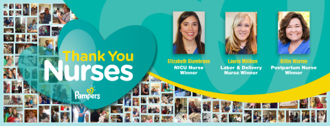 To celebrate Nurse Appreciation Week, Pampers Swaddlers announces the winners of the Thank You Nurses awards. (Photo: Business Wire)
