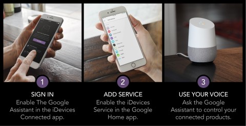 Setting up the Google Assistant with iDevices (Photo: Business Wire)